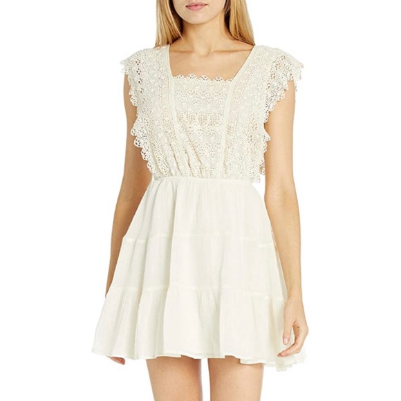 Sleeveless Flora Lace Bodice Fit and Flare Dress - Picture 6 of 6